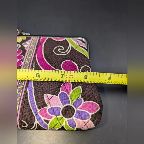 Vera Bradley Wallet Brown Floral Double Compartment Wallet - Picture 6 of 10